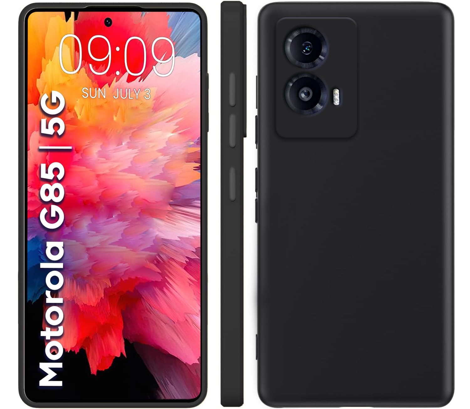 TRUEUPGRADE Compatible with Motorola Moto G85 5G Back Cover Case, Liquid Silicone Cover, Full Body Protective Cover, Shockproof, Slim Phone Cover, Anti-Scratch Soft Microfiber Lining - Black (B0DFLS6RMS) Amazon Price History, Amazon Price Tracker