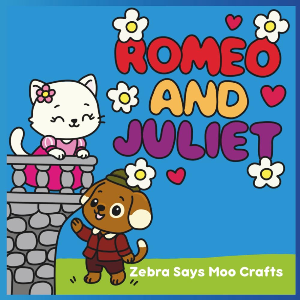 Romeo and Juliet cute colouring book