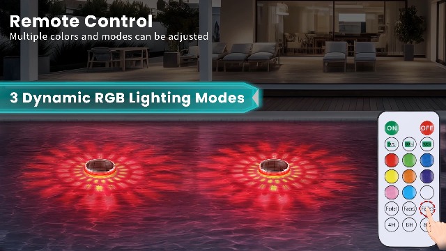 Zonne-vijververlichting 2 Stuks – Drijvend, Met Afstandsbediening, 12 Kleuren, RGB, IPX7 Waterdicht, Voor Zwembad, Spa, Vijver En Meer