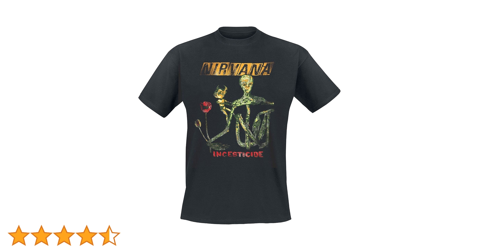 Amazon | Nirvana T Shirt Reformant Incesticide Band Logo