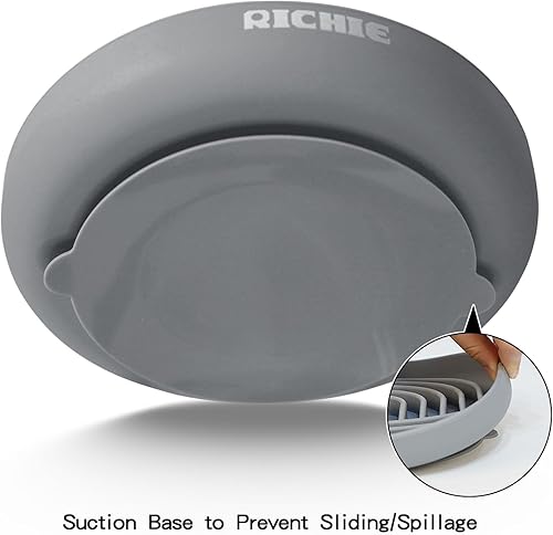 Miniatura 3 de Cuencos de alimentación lenta para perros con ventosas, cuenco de silicona para comer lentamente, diseño antideslizante para mascotas de