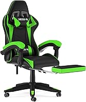 Vista 22 de Gaming Chair with RGB LED Lights, High Back Ergonomic Computer Gamer Chair with Headrest and Lumbar Support, Racing Style Reclining Game Chair for