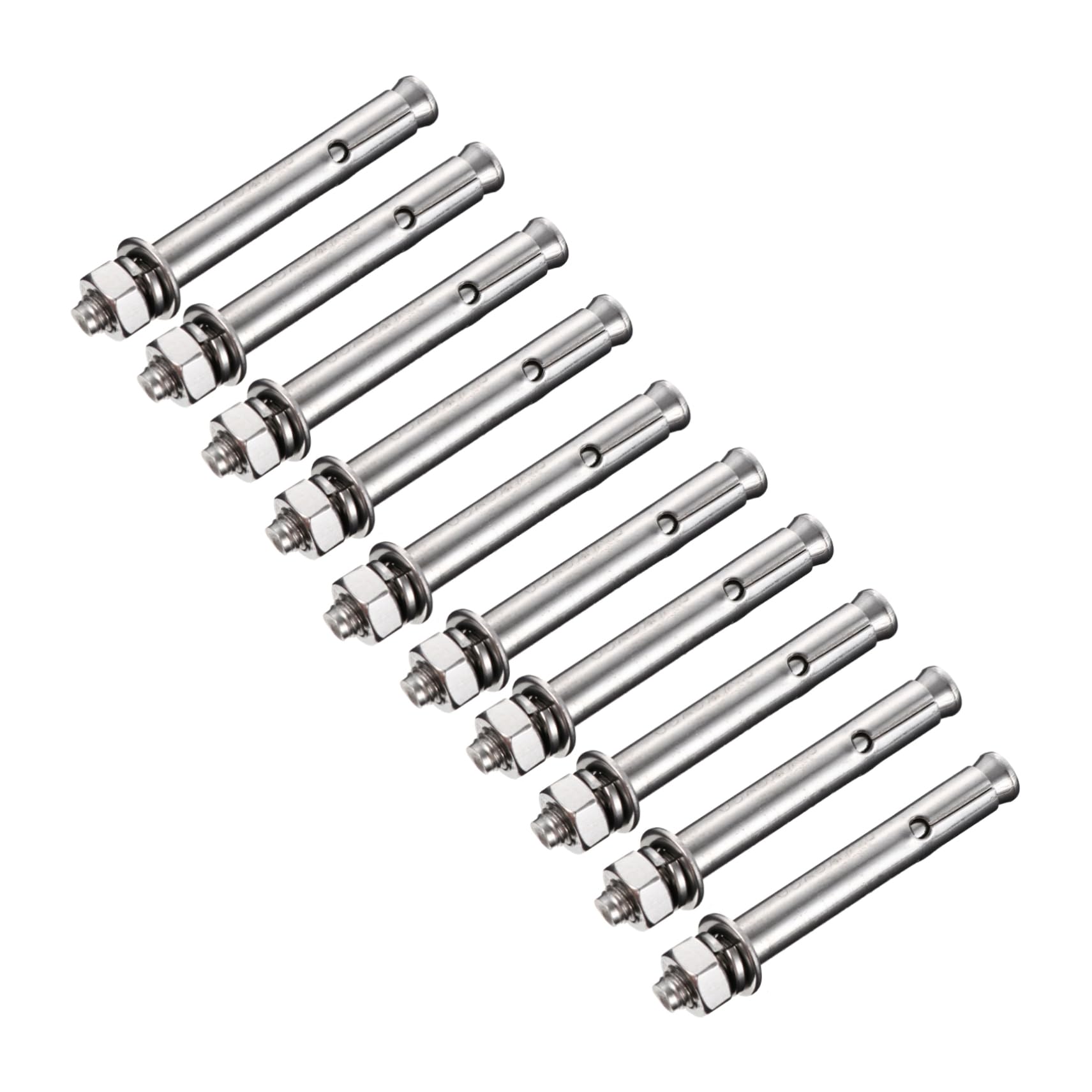 Cabilock 10pcs Pool Cover Anchor Expansion Bolts 304 Stainless Steel External Expansion Bolt Kit