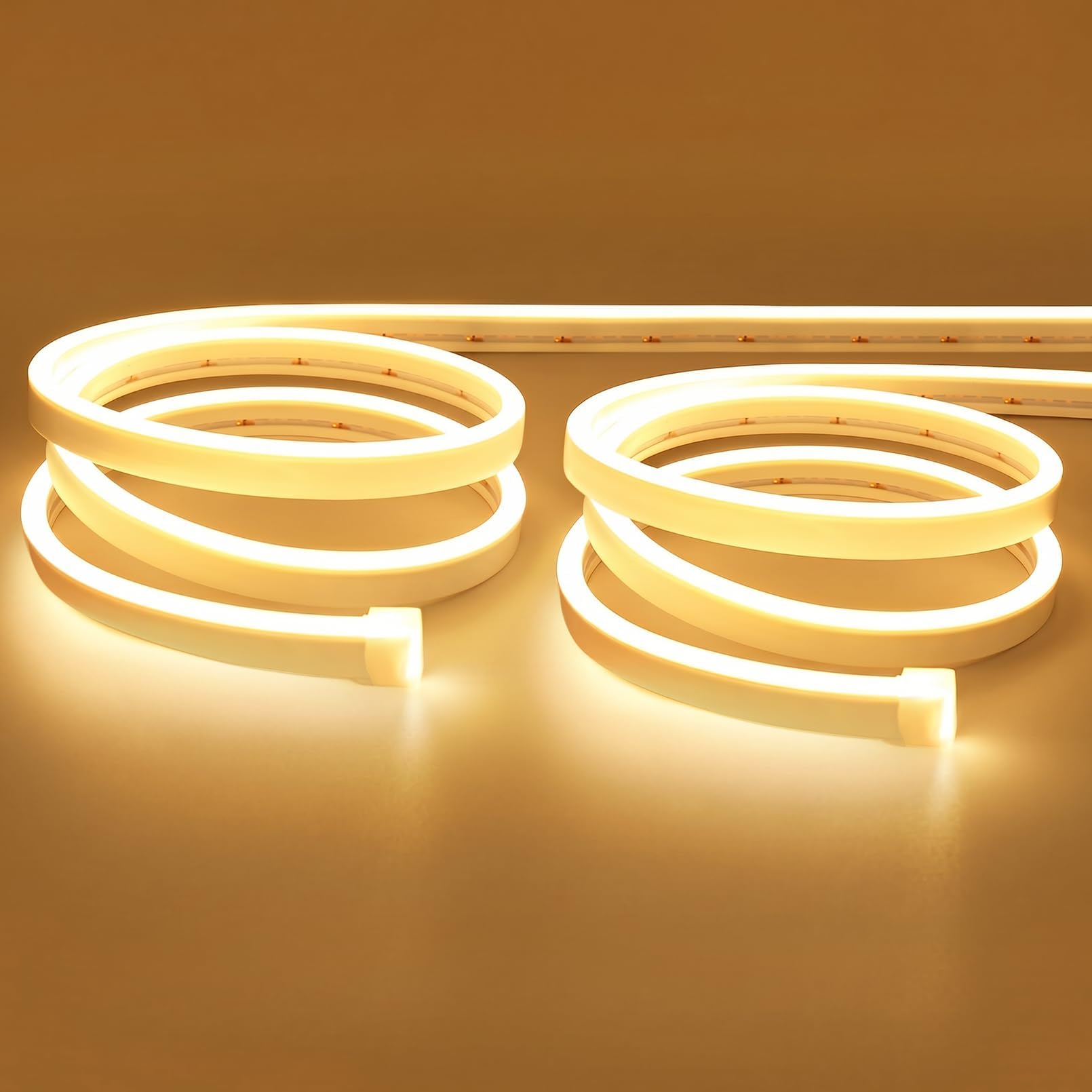 Lamomo LED Strip Lights, Warm White Neon Rope, 0.39in/Cut, 32.8ft, 2Pack