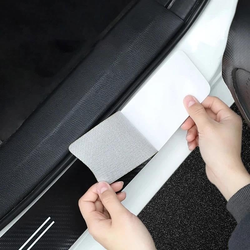 Bande Protection Pare-Chocs Arrière Fibre Carbone GT Line – 90 Cm Anti-Rayures Pour Kia K2 K3 K5 Sportage, Look Sportif & Solide