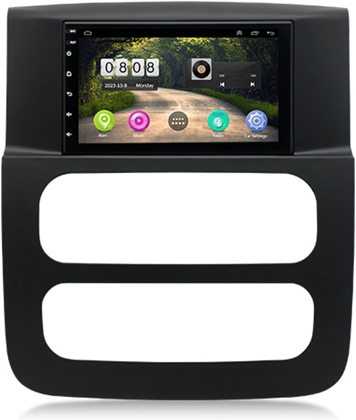 Android 13 Radio Double Din Car Stereo Sat Nav for Dodge Ram (2002-2005) GPS Navigation 7'' Headunit MP5 Multimedia Video Player FM Receiver with WiFi DSP Carplay(Size:Octa Core 4+64 G)