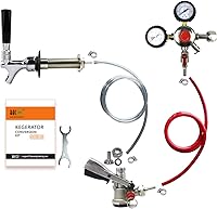 Vista 5 de BACOENG Kit de conversión de refrigerador Kegerator de montaje en puerta de grifo doble sin tanque