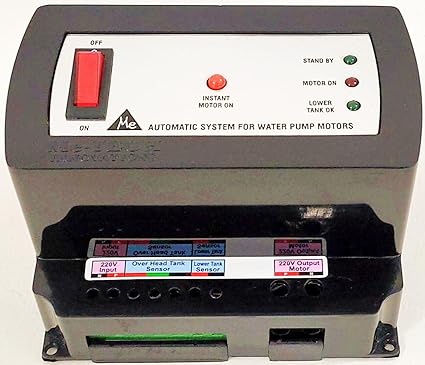 Me-Tech Innovations Mohali Water Level Controller for 2 Tanks (Black)