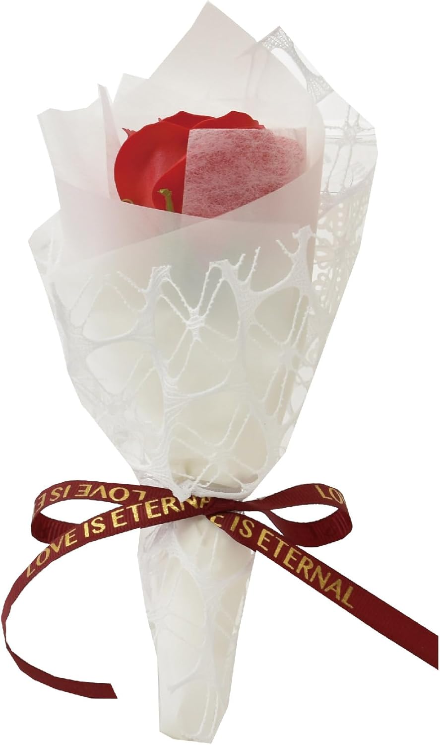 Poppy Nagoya SBL-221 Soap Flower, Soap Flower, Artificial Flower, Gift, Single Bouquet, Rose, Bouquet, Approx. 8.7 inches (22 cm), Gift Box Included