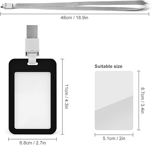 Miniatura 2 de FunnyStar Soporte para tarjetas de identificación con texto en inglés "I Love Coke", con cordón desmontable para el cuello