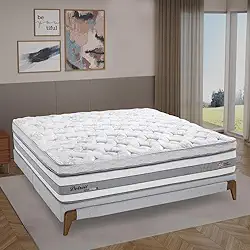 Base Box Queen Cairo Herval 15x158x198cm Herval Cinza Claro