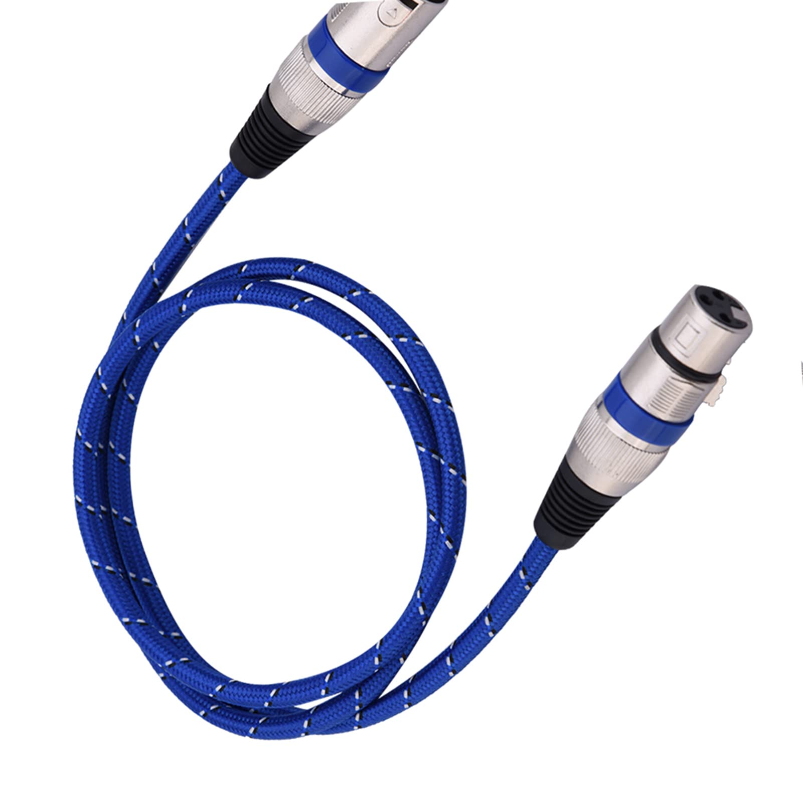 BONKZEBU XLR Microphone Cable 3.5mm Audio Extension for Studio Recording Balanced 1M-20M (1m / 3.28ft), Blue - Image 3