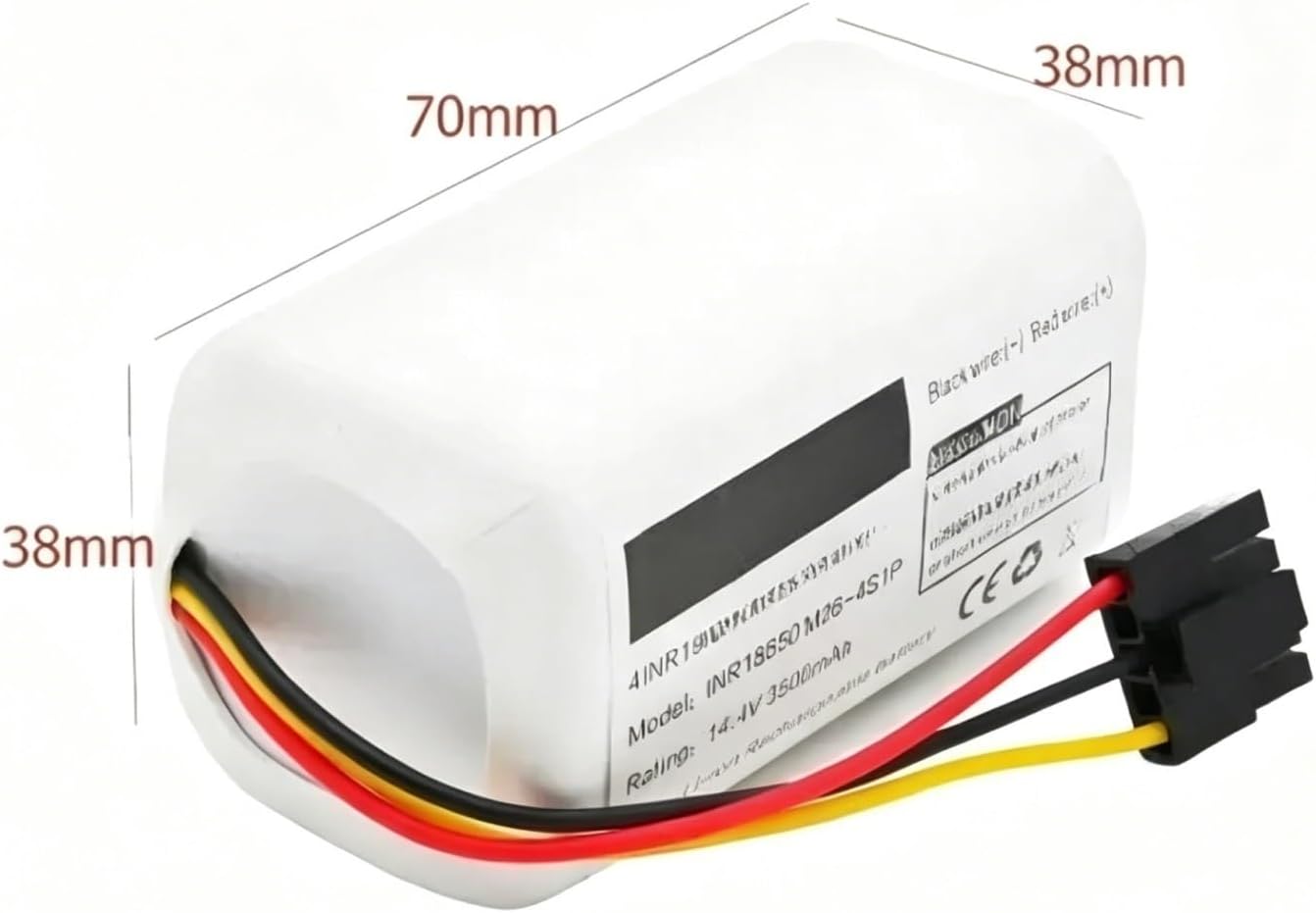 Rechargeable Battery Pack Compatible with Xiaomi Mop 2 Lite (MJSTL)/Mijia 3C Plus (C103)/E10/B112, High Capacity Replacement for Robot Vacuum(3200mah)