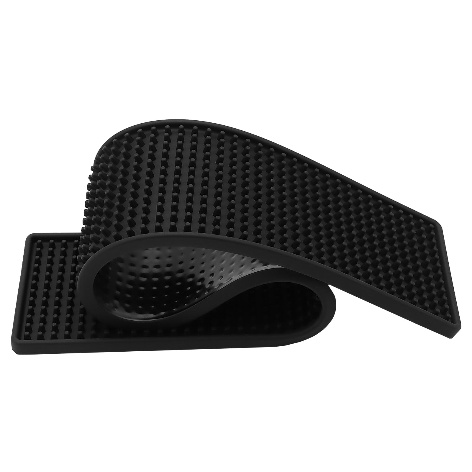 FUNSUEI 5 PCS 4 x 24 Inch Black Rubber Bar Mats, Rubber Bar Service Spill Mat, Non Slip Bar Top Mat, PVC Bar Mixing Drink Pad for Home Kitchen, Pubs, Restaurants (Pack of 2) — Amazon image 4