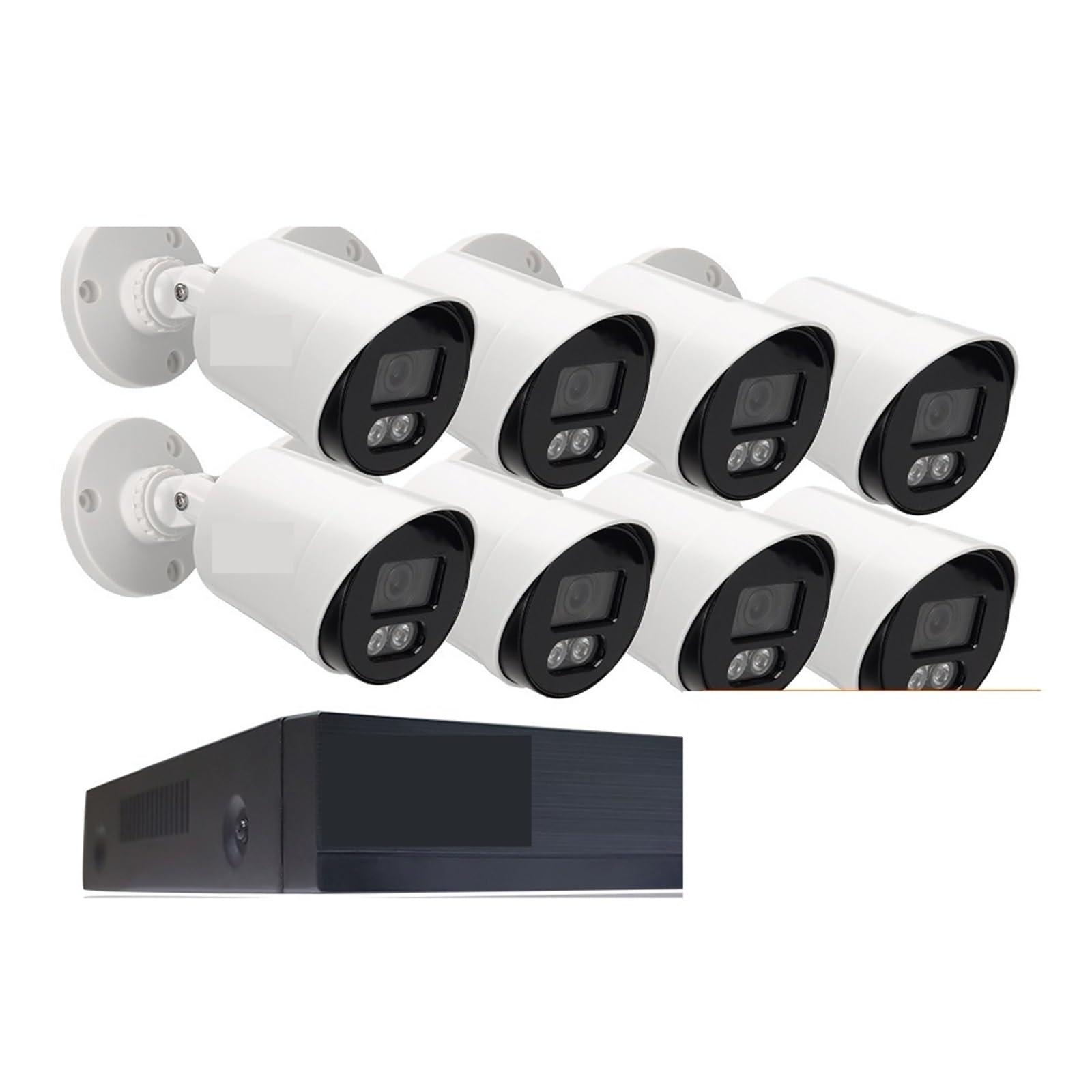 8 canaux 5MP Full Color Night Vision Kit de surveillance étanche (4T, 8CH DVR avec 4 cames)