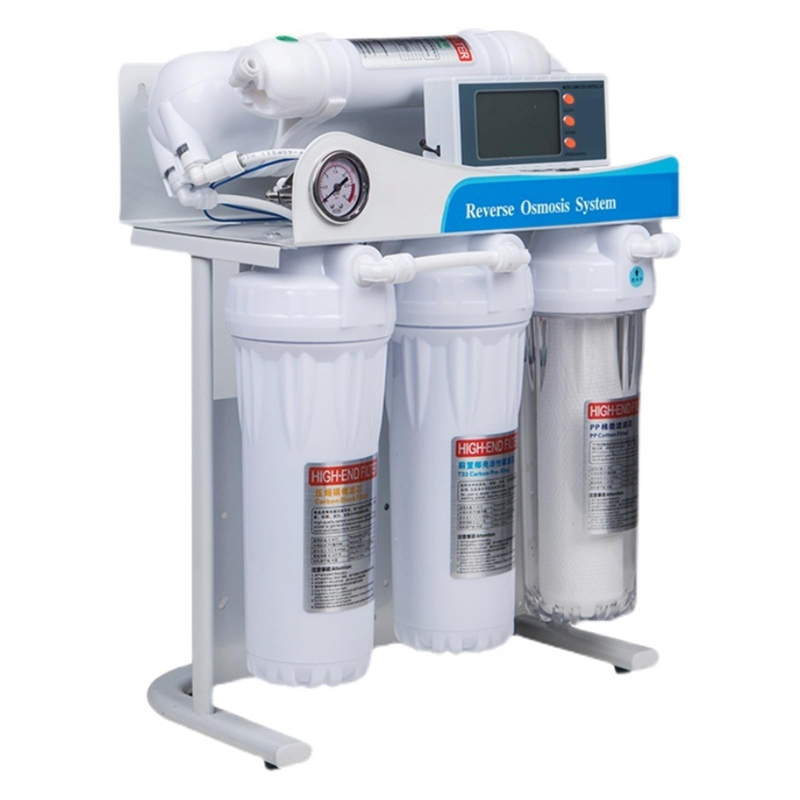 600G/800G Ro Umkehrosmose-Filtersystem Aquarium Smart Auto Wasserfiltersystem Stufe 5 Mit starker Reinigungseffizienz(Rack mounted 400G)