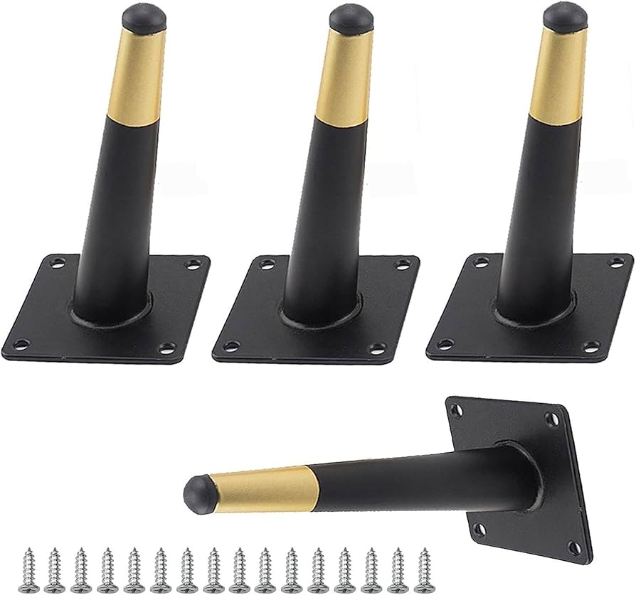 Amazon.co.jp: ELzEy 家具脚 交換可能な家具の脚 4 本 金属ソファ脚