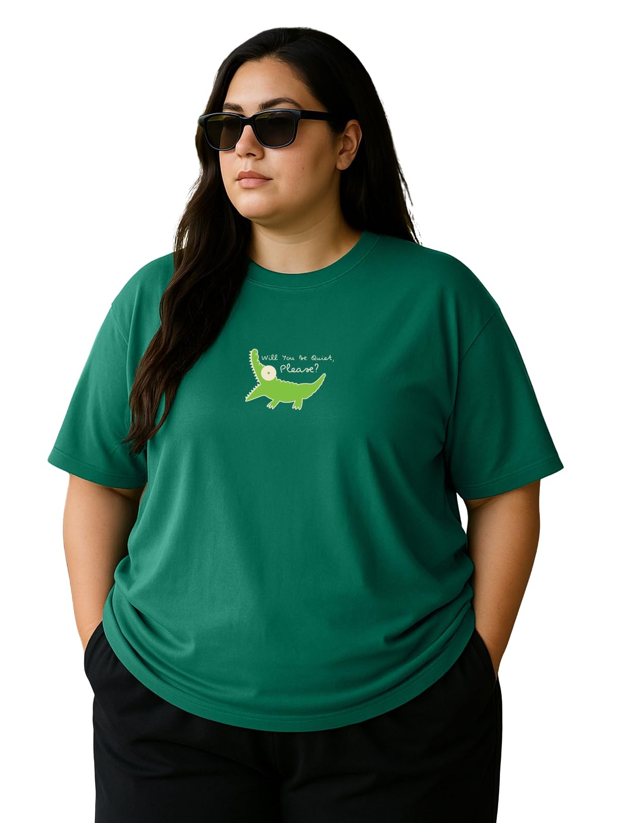 juneberry Women’s Plus Size T-Shirt | Big Size 3XL–5XL | Plus Size Casual Cotton T-Shirt for Curvy Women | Soft & Breathable-picture-3