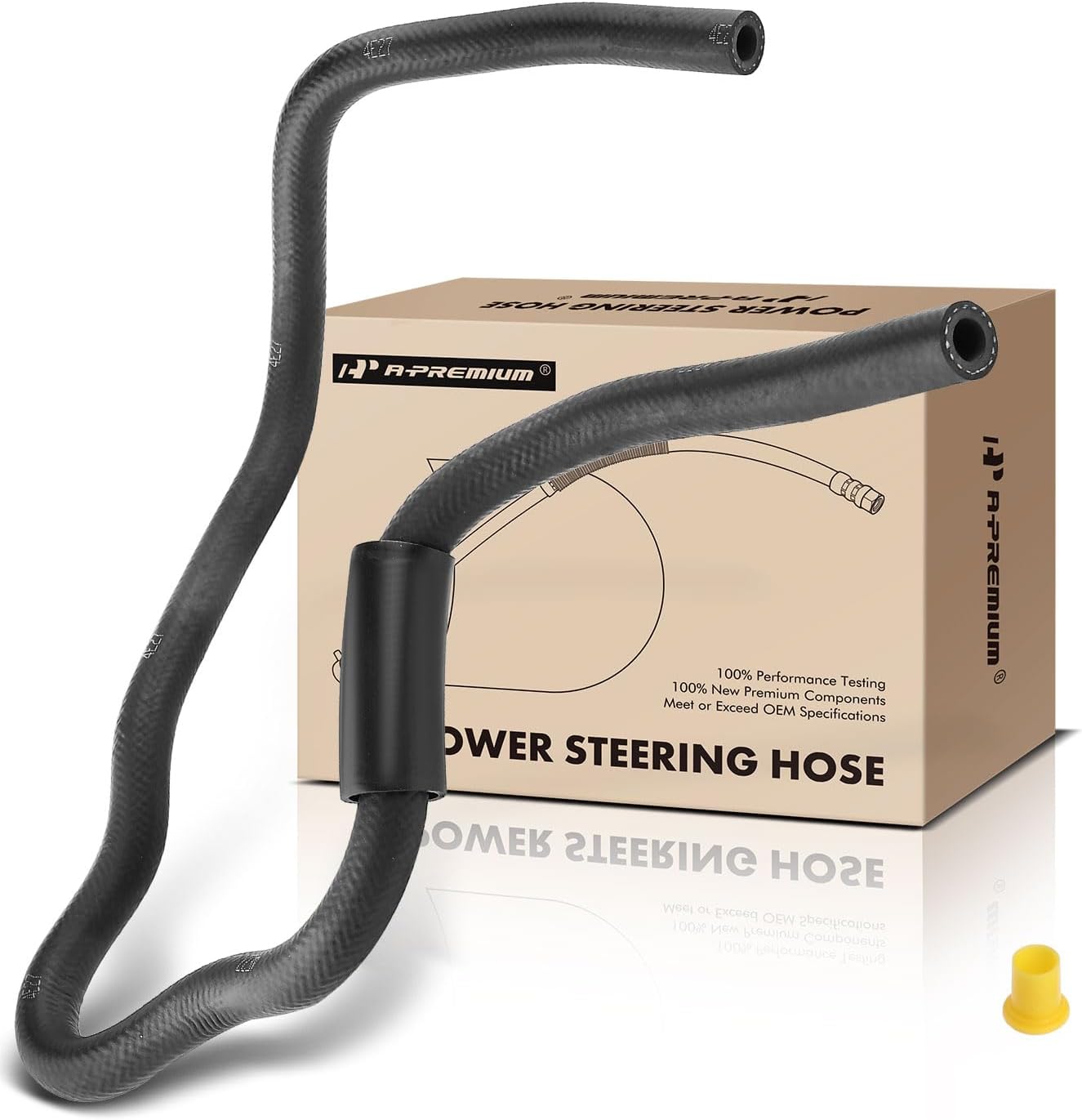 A-Premium Power Steering Return Hose Line Assembly Compatible with Honda Pilot 2003-2004 Acura MDX 2001-2006 V6 3.5L Gear To Pipe