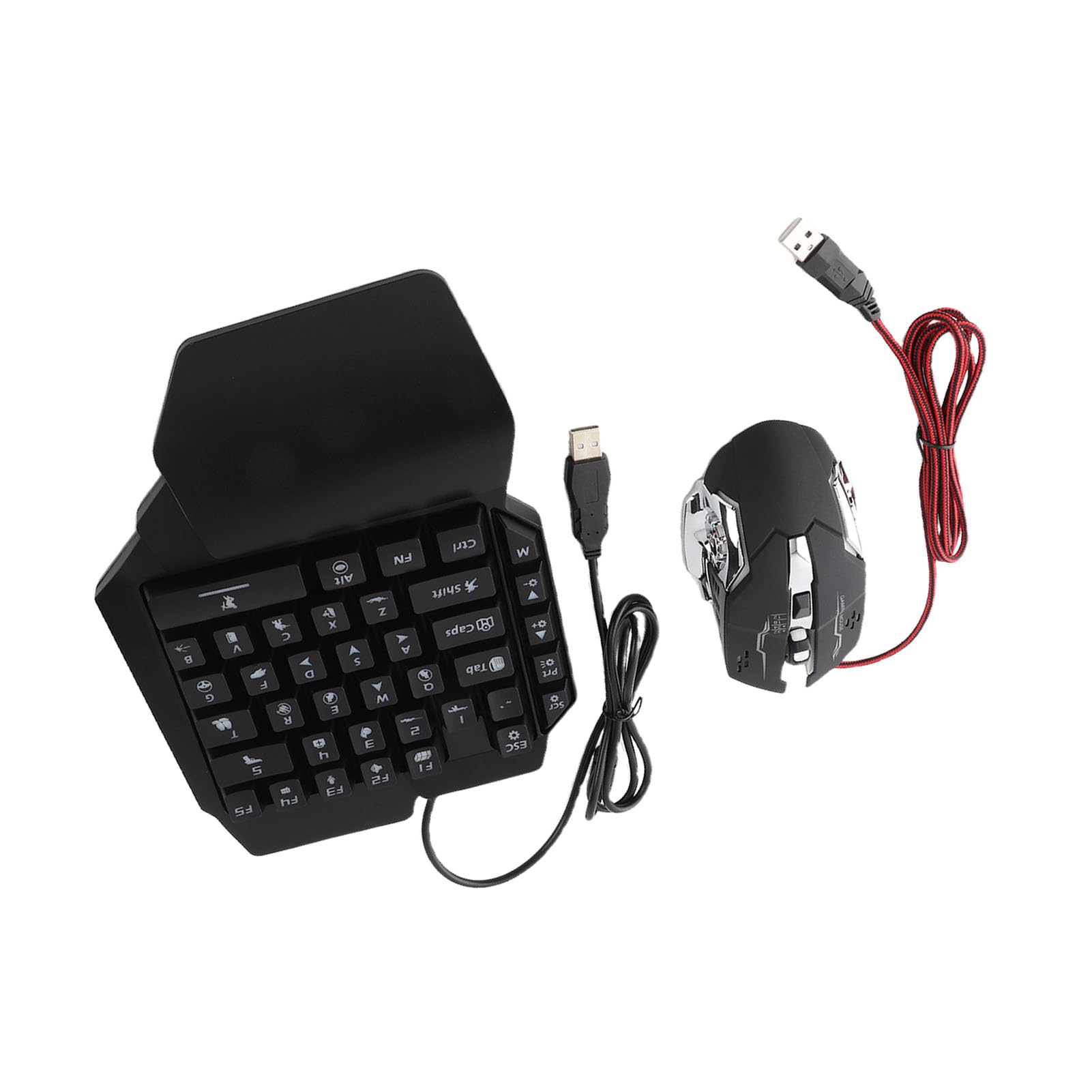 Lekka mysz do gier z 39 klawiszami i diodą LED RGB