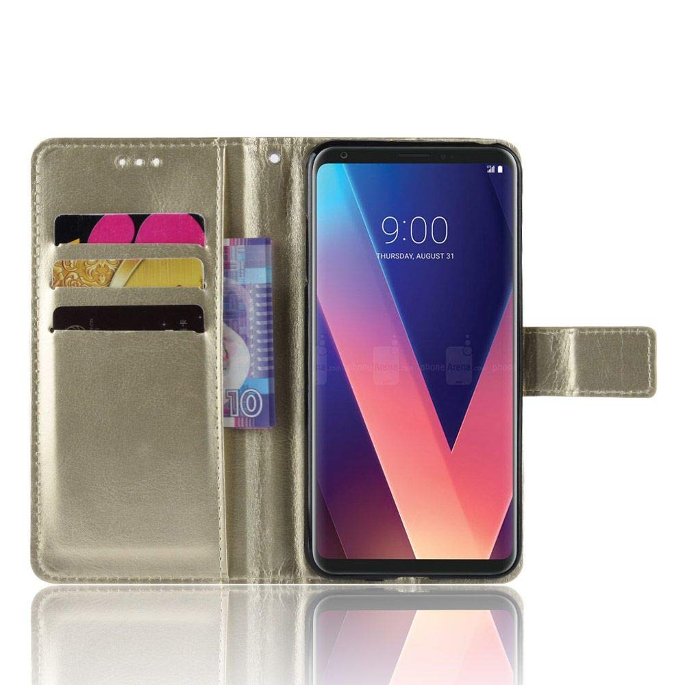 Manyip Custodia e Cover per LG Aristo 5,Custodia a Portafoglio in Pelle con Supporto per LG Aristo 5,Custodia Magnetica retrò per Telefono, Custodia con Slot per schede