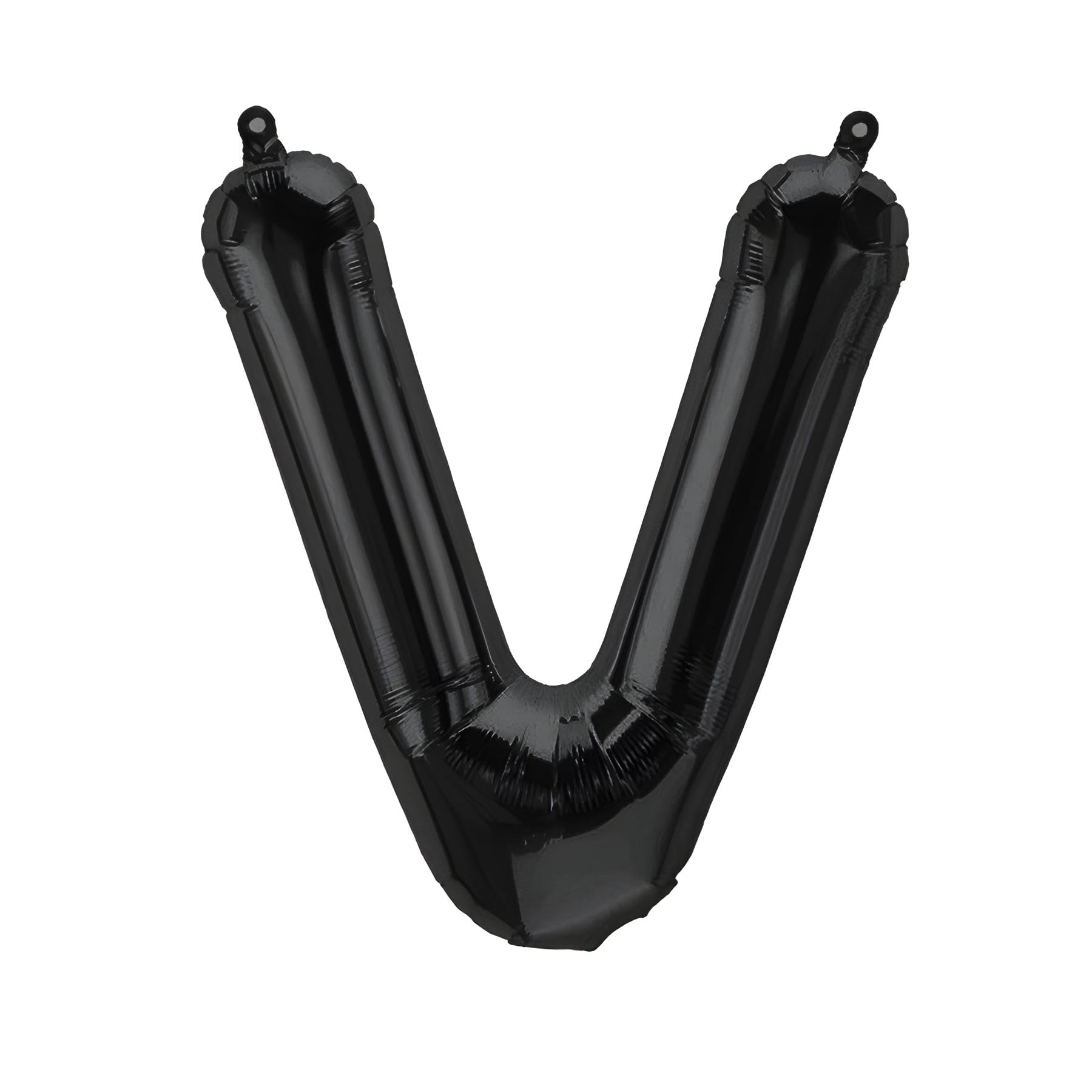 Foil Balloons Letters Black - 40/80/100 cm for Birthday Wedding Party Decoration Happy Birthday JGA Gift Balloon Graduation Giant Balloon ABI Large XXL Small Black Boys (40 cm - V) — image 1