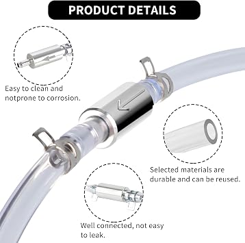 4Pcs Brake Bleeding Kit Universal Brake Bleeder Clutch Bleeding Hose Reusable Durable One Way Check Valve Clutch For Motorcycle Car Motorbike Maintenance Hydraulic System Accessories