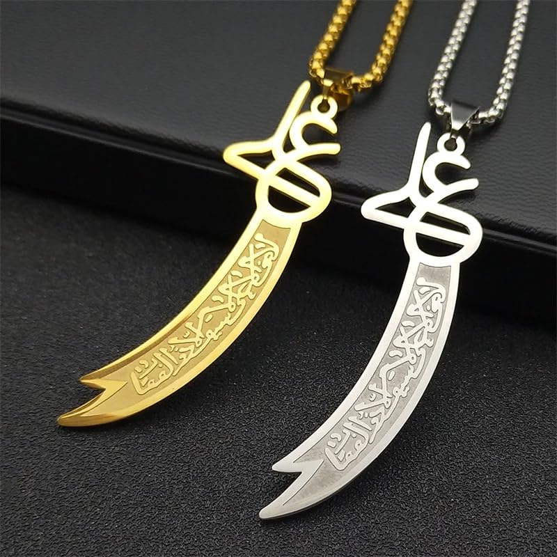 Pendentif islamique amulette-poignard en argent parfaire votre look Halloween