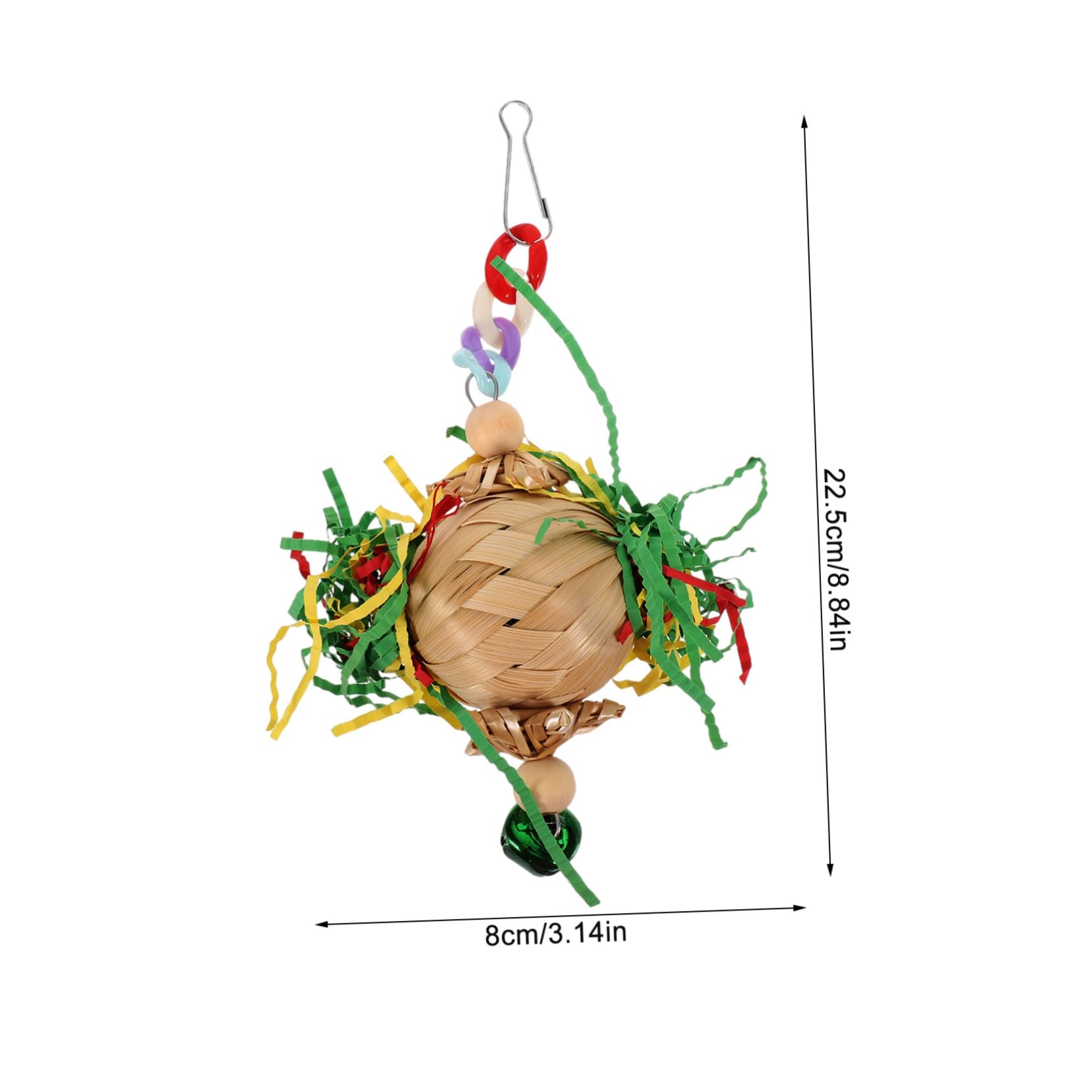 Levemolo Bird Chewing Hanging Foraging for Parrots Birds Multi Functional Birdcage Ornament Engaging Bright Design