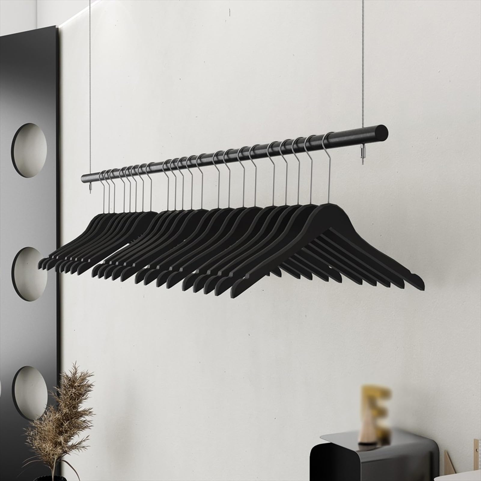 Verstellbares Metall-Kleidungsregal zum Aufhängen an der Decke für Geschäfte und Ausstellungen, 120 x 300 cm, ideal für Einzelhandel und Boutique-Kleidung