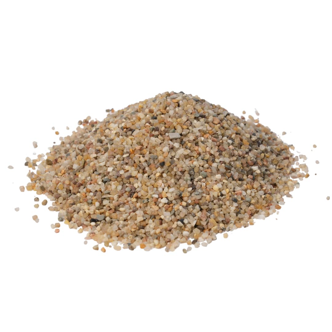 Samoa Coarse Sand 1–1.6 mm Natural Terrarium Layering Sand, Decorative Top Dressing, Cactus and Succulent Soil Grit for Drainage, Suitable for Plant and Aquarium Use, 100 g to 5 Kg (500 g)