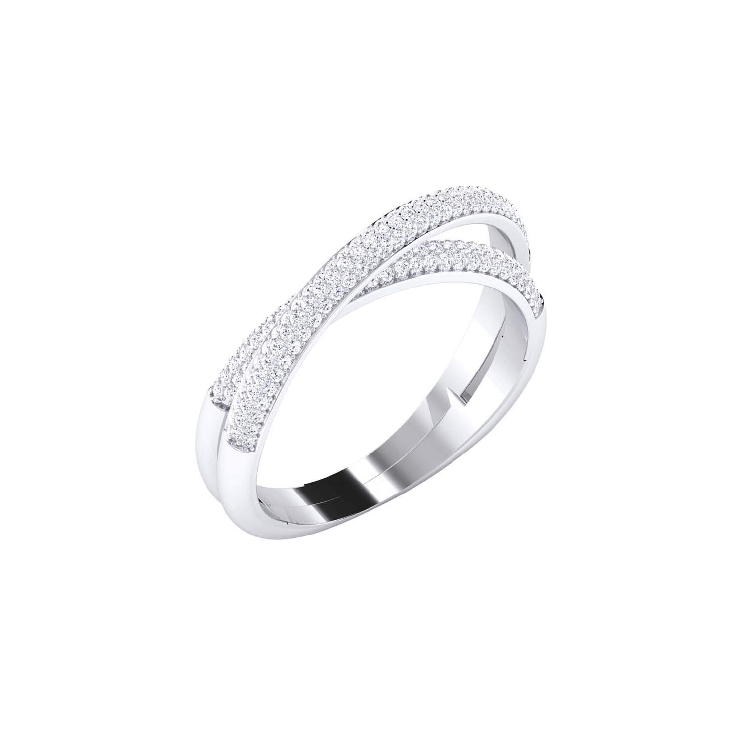avsar Jewellery 14k (585) White Gold Ring for Women-picture-43
