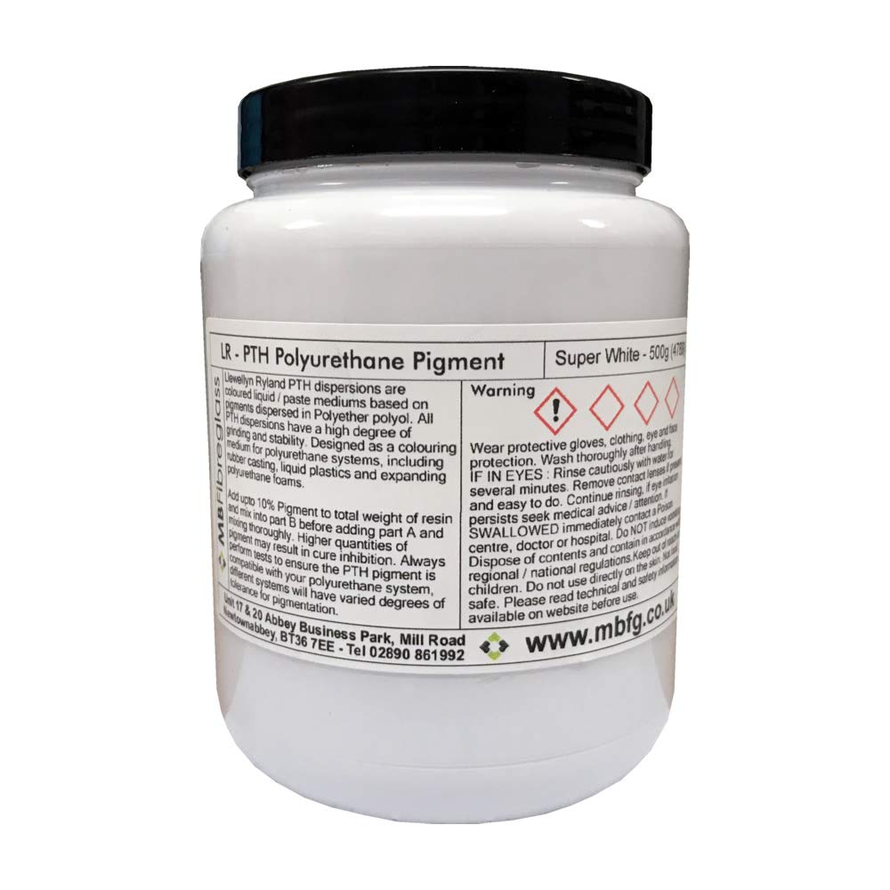 Polycraft ( Mb Fibreglass ) White Polycraft Super Polyurethane Pigment - 500G - Pth4789 (Compatible With Polyurethane Resins, Rubbers And Foams)