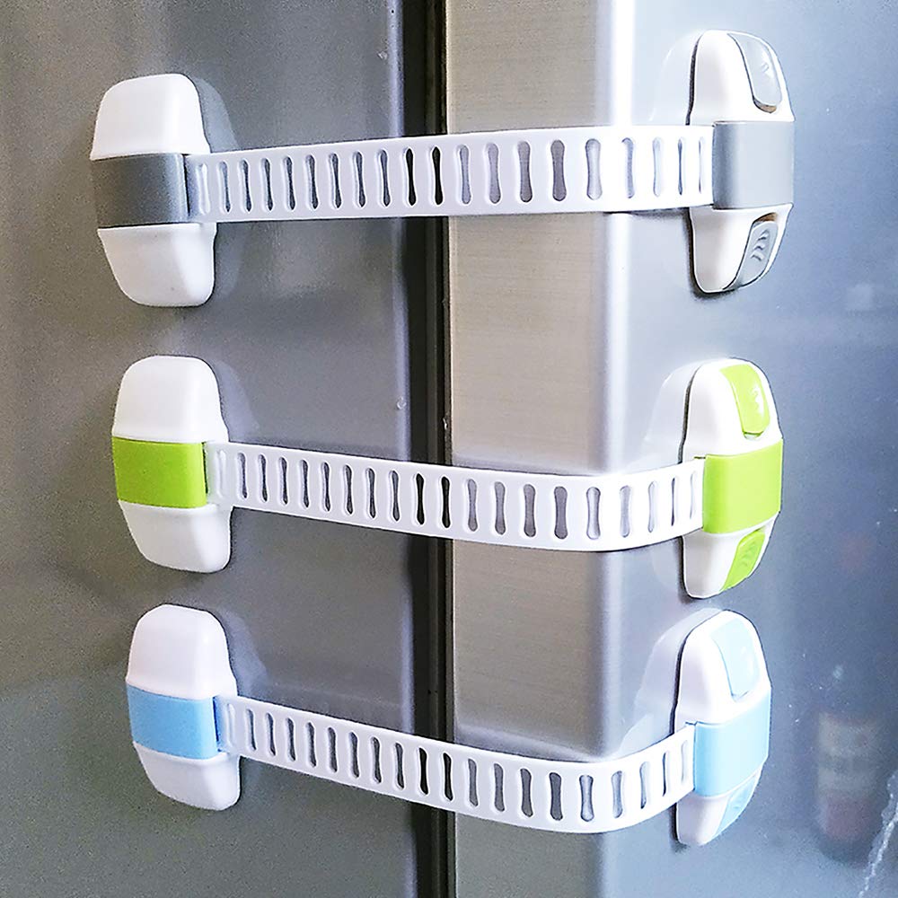 Blocchi di sicurezza per bambini, regolabili per la proofing, sistema adesivo per armadi, cassetti, frigorifero
