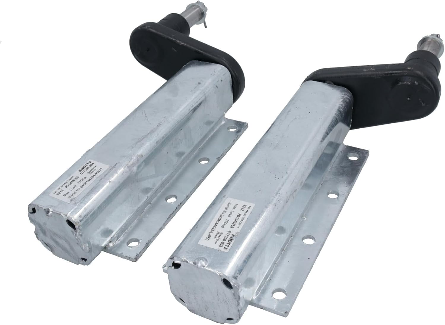 750kg Trailer Suspension Units Extended Stub Axles With 4in PCD Hubs Pair
