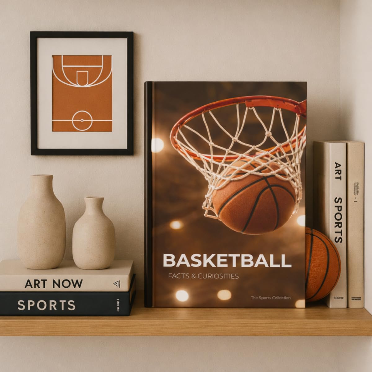 Basketball Facts & Curiosities: A Large Hardcover Basketball Coffee Table Book Celebrating the Beauty, History, and Details of the Game