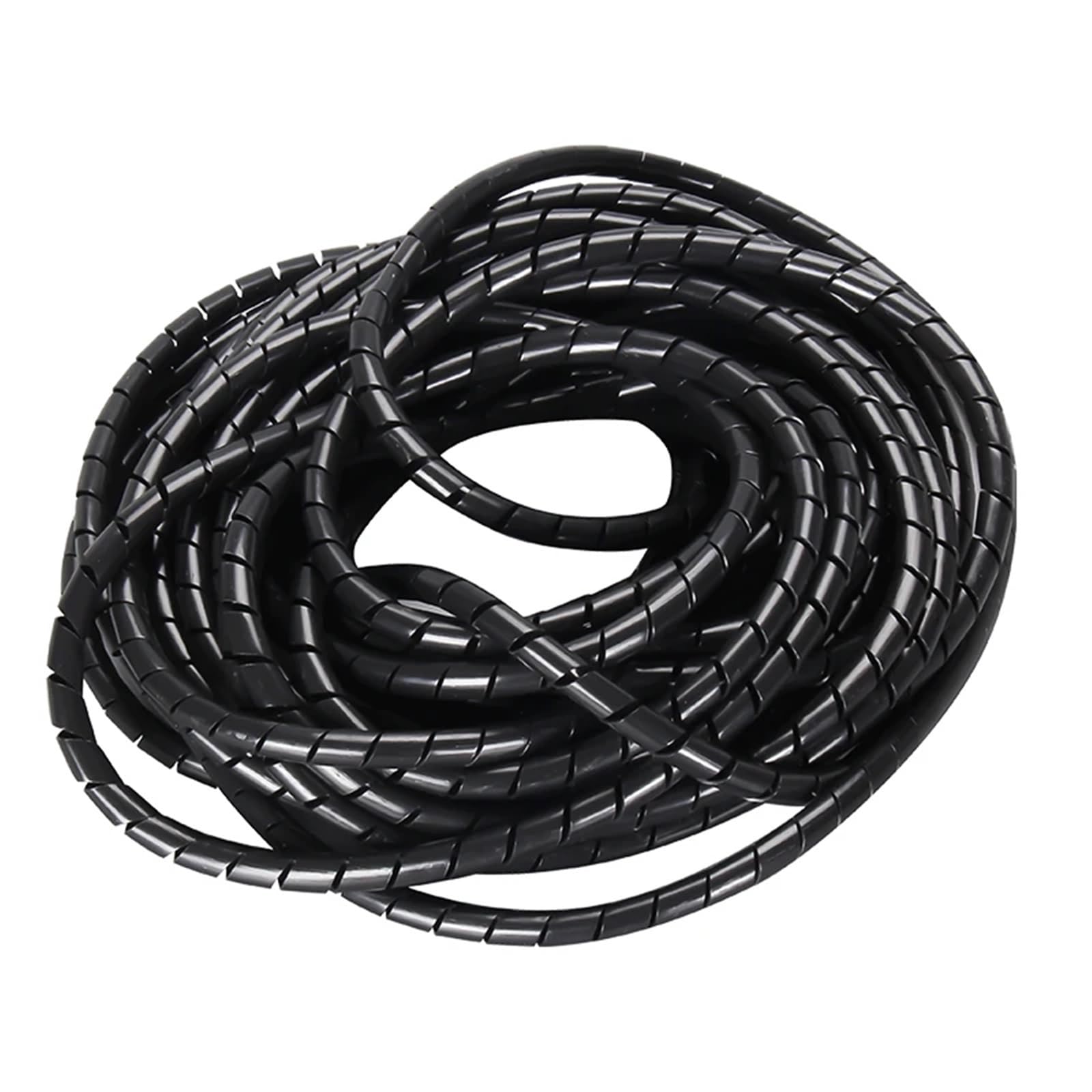 Enrollador Protector de Envoltura de Cable de 12 Metros, diámetro Interior de 8 mm, Organizador de Alambre en Espiral Flexible, Tubo de Almacenamiento de Cable, Cubierta de Tubo(White)