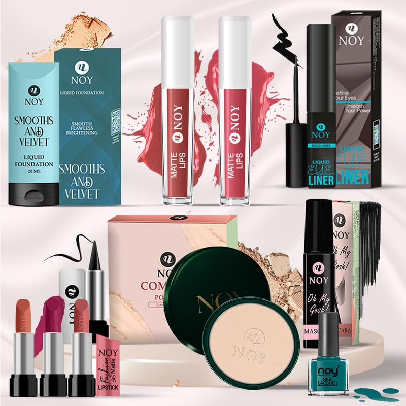NOY All-in-One Glam Makeup Kit Complete Chic Kit A Thoughtfully Curated Collection of Beauty Products for Achieving Polished, Sophisticated Makeup Looks #11K326