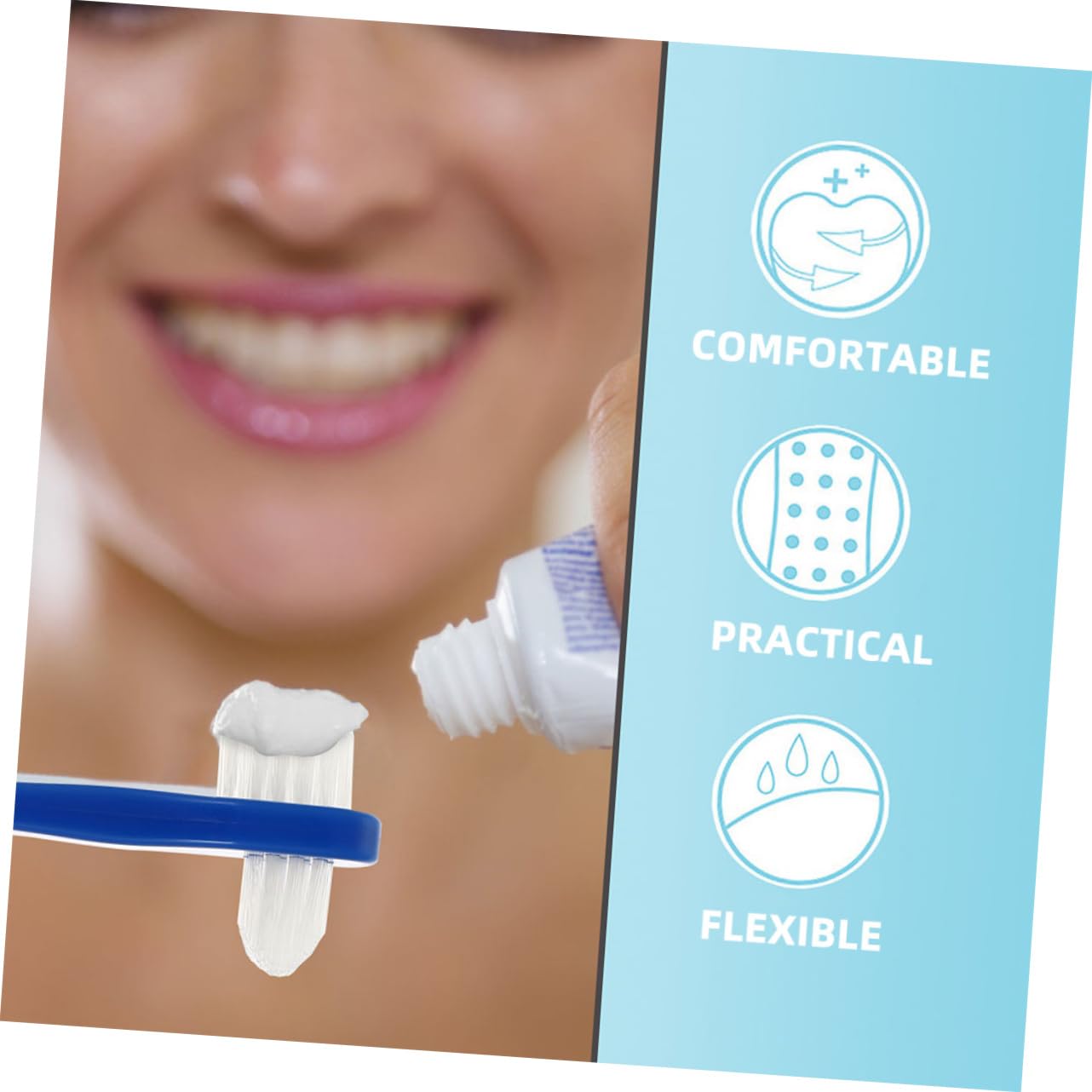 30 Pz finto spazzolino a doppia testa spazzola per protesi spazzola per la pulizia della dentiera domestica mini viaggio spazzolino denti spazzolino portatile fornitura di protesi