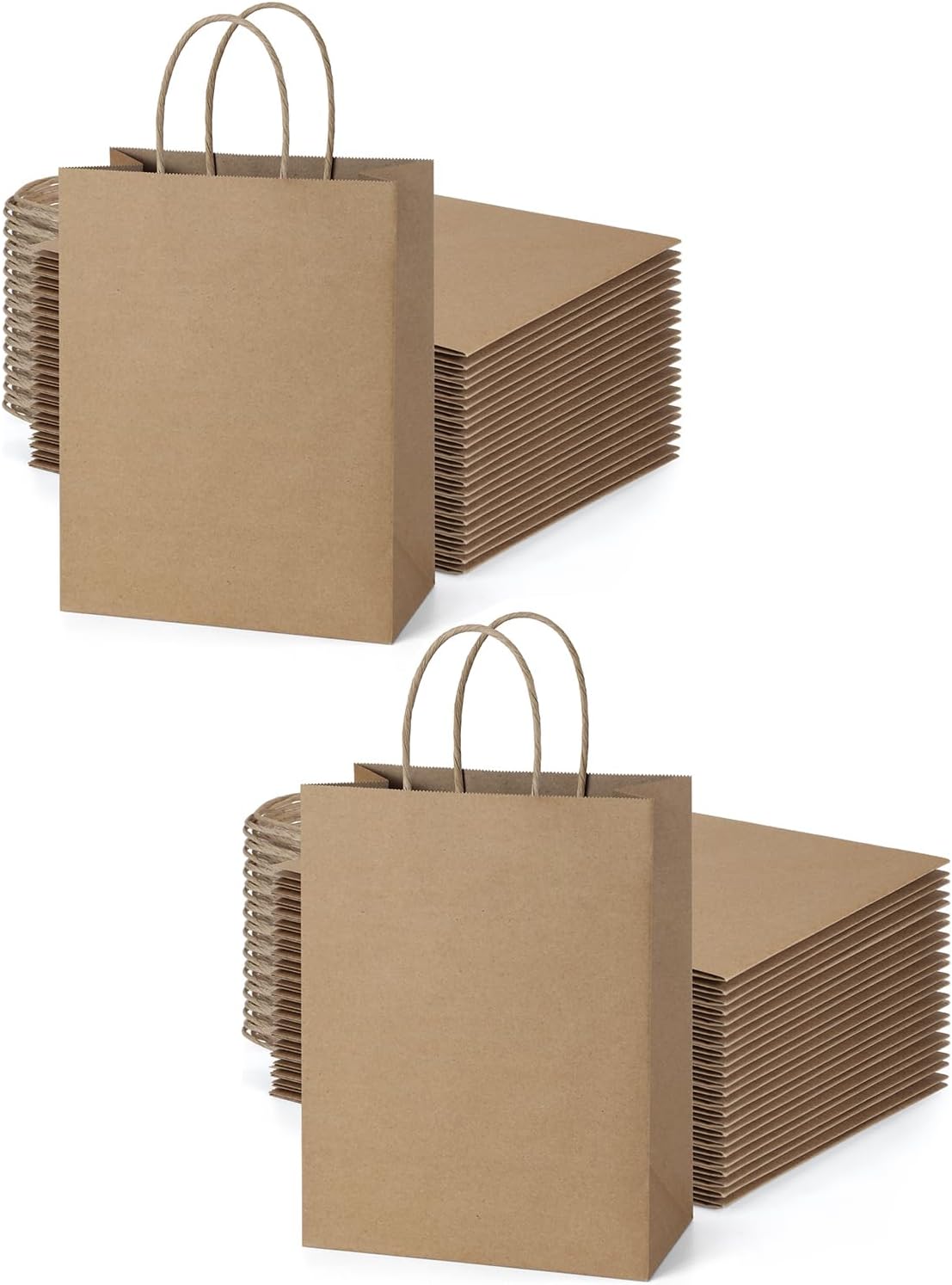 Kraft Paper Gift Bags With Handles 8x4.25x10.5 Inch Brown Gift Bags Party Bags, Brown Paper Bags - View #4