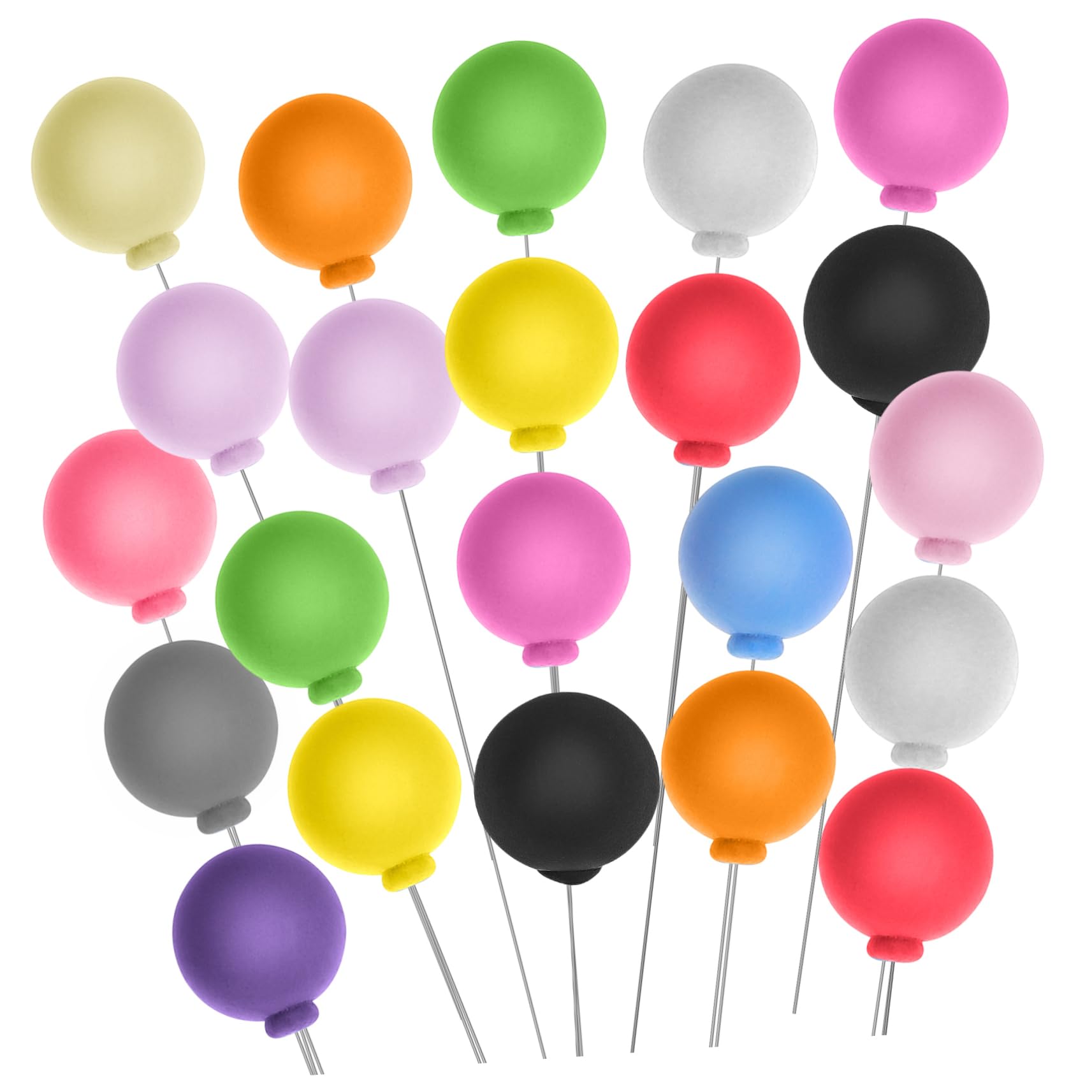 30 Pièces Boules Décoratives en Mousse Mini Ballon pour Gâteau