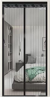 NHJSDLLMNZ Cortina de Puerta magnética Mosquitera magnética for Puerta (200 x 200 cm), Cierre automático, sin taladrar, Color Negro