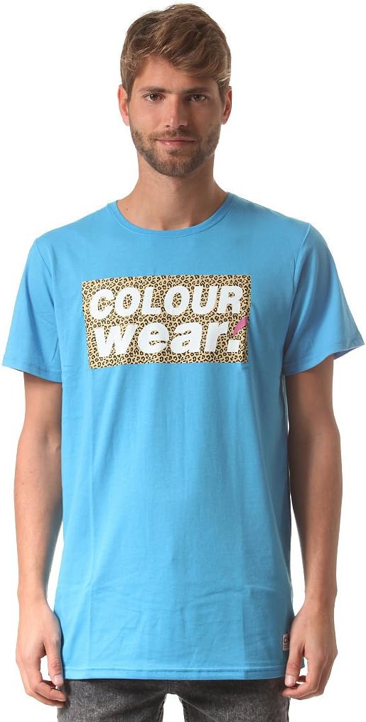 Colour Wear Pop Tee T-Shirt Top Clothing Mens - Multiple Sizes - New 2013 (Loft Blue, L)