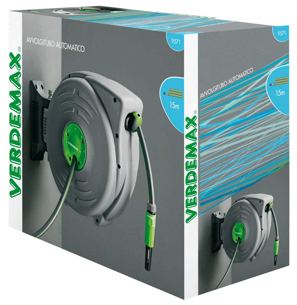 Verdemax 9571 - Avvolgitubo Automatico, 12 m