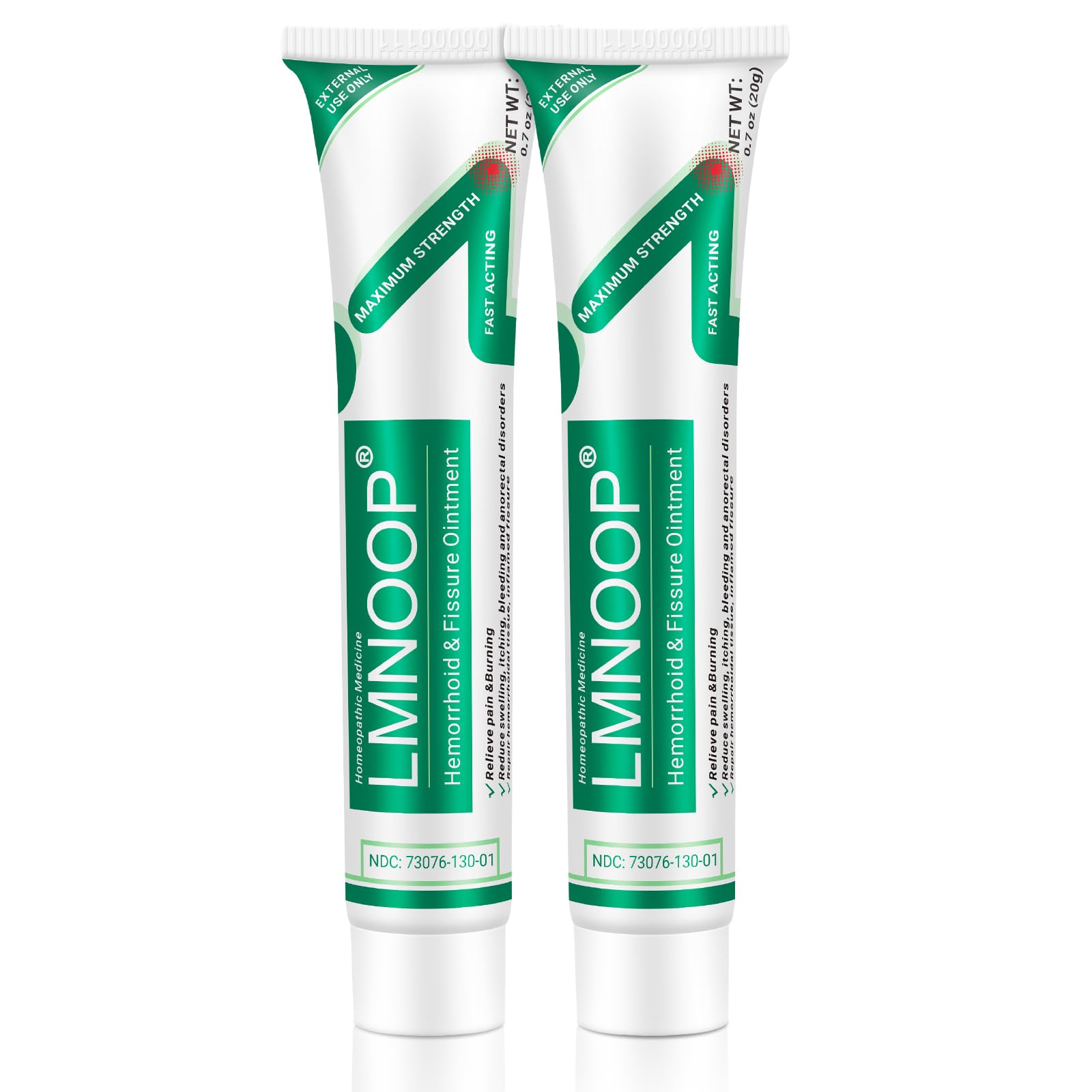 Hämorrhoiden-Creme zur Behandlung von Schmerzen, Juckreiz, Brennen, Schwellung, Rissen und Blutungen – Starke Wirkung bei inneren und äußeren Hämorrhoiden (2-Pack)