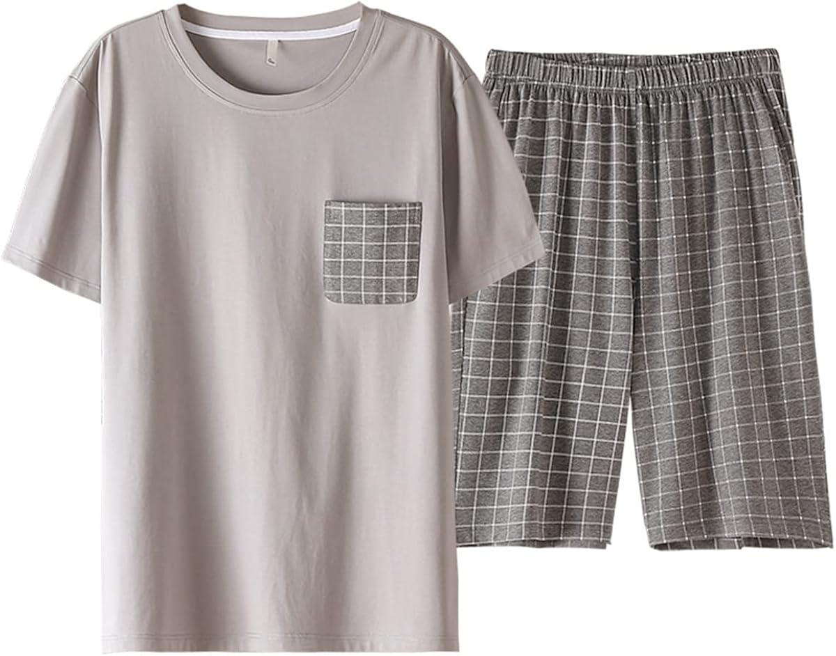 三好優品 パジャマ メンズ 綿100 夏 半袖 ルームウェア 上下セット ゆったり 部屋着 大きいサイズ 通気 快適 優しい肌触り おしゃれ 買い誠実