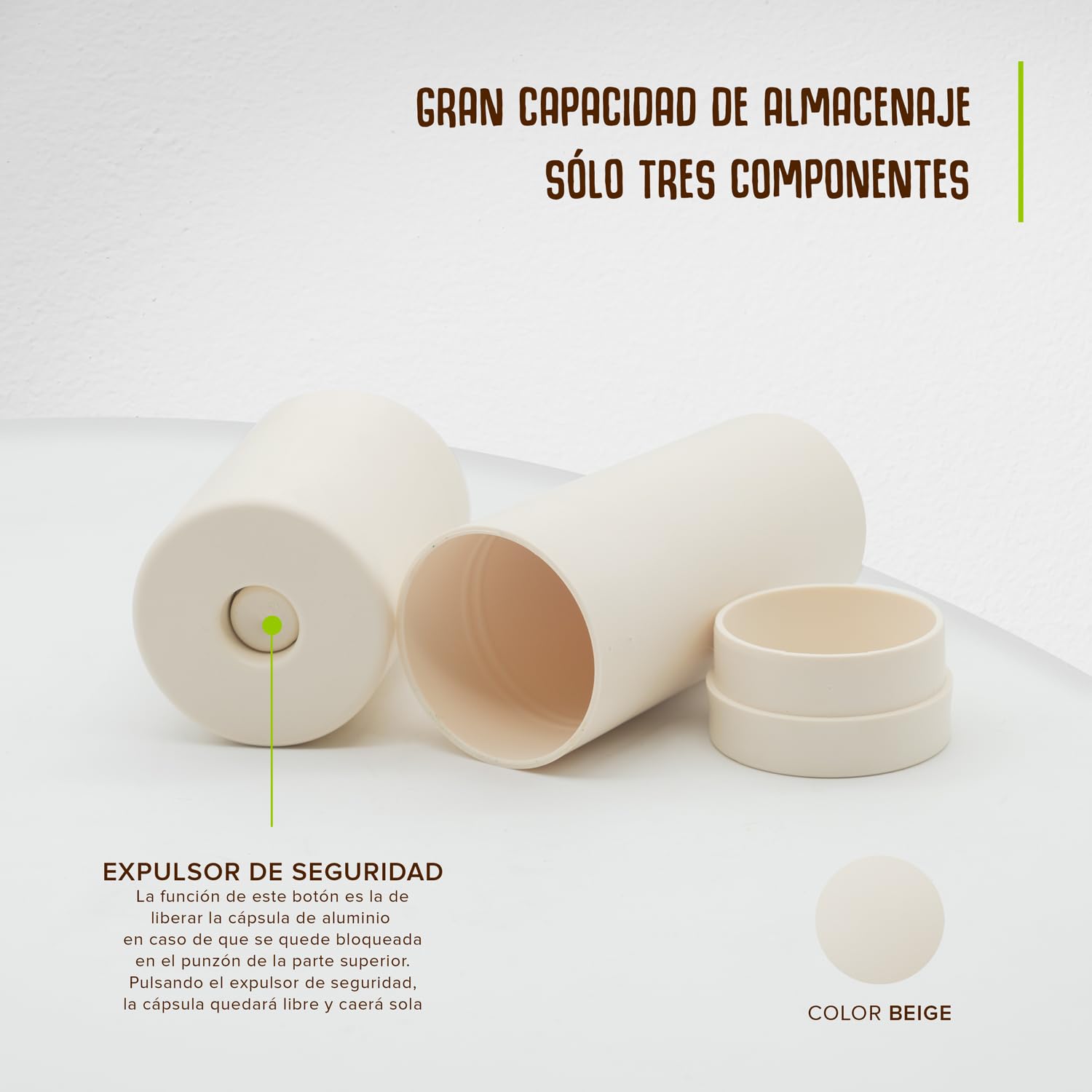 "Riciclatore di capsule di caffè in alluminio compatibile con Nespresso originale | Apri, svuota e ricicla facilmente le tue capsule di caffè | con spazio per 12 capsule"