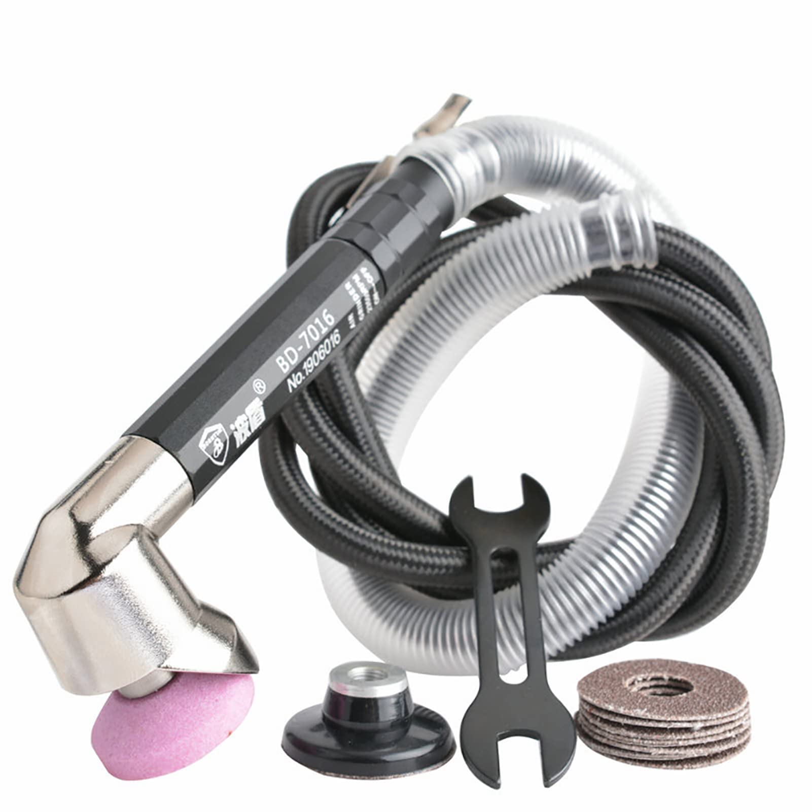 iDili Pneumatic Grinding Machine 45/90 Degree Pen Type Air Grinder Wind Mill Tool 23500RPM (90 Degree)