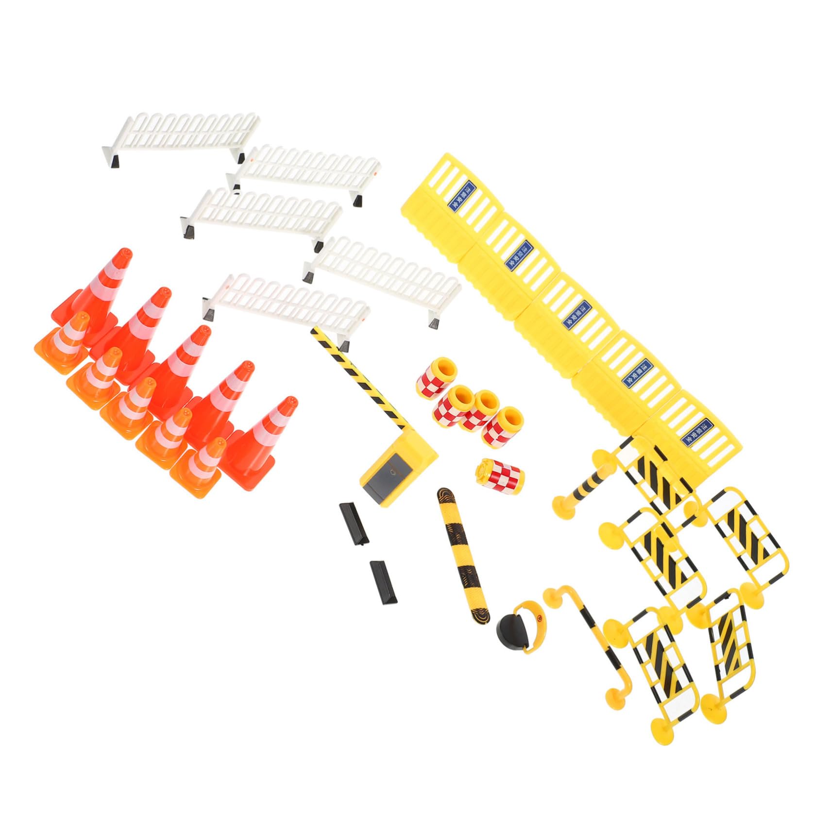 HONMEET Children's Traffic Light Toys 37pcs Road Sign Set Miniature Traffic Sign Toys Early Learning