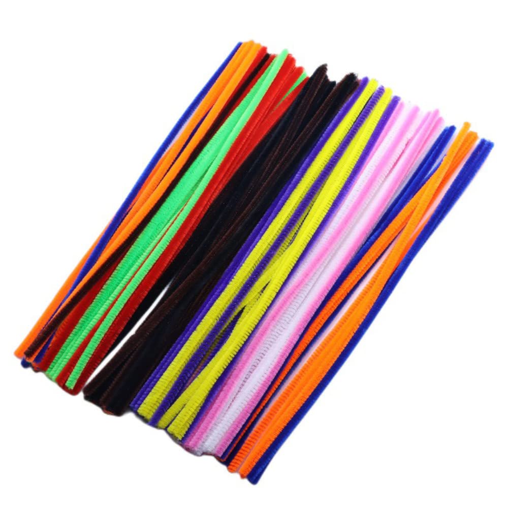 200 Fils Chenille Colorés - 10 Couleurs, 30 Cm De Long, Pour Activités Créatives